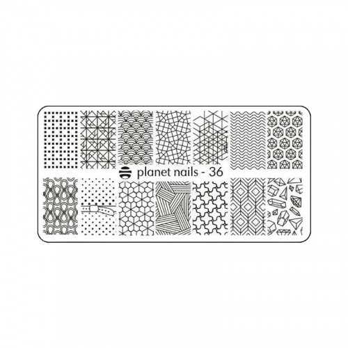 Planet Nails Пластина для Stamping Nail Art №36