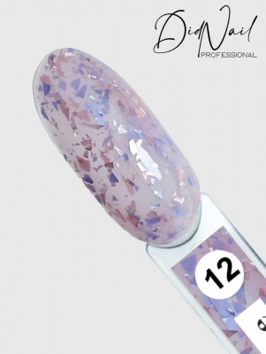 DidNail Professional Камуфлирующая база с поталью Potal Base 12 10 мл. DidNail Professional Камуфлирующая база с поталью Potal Base 12 10 мл.