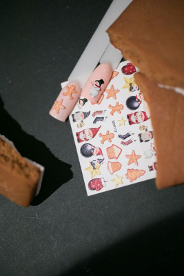 MALGRAT Nails 3D Слайдер-дизайн ОБЪЕМНЫЕ 3D СЛАЙДЕРЫ 3D Новый год 3DNY112