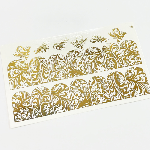 Слайдер дизайн фольгированный 96 золото