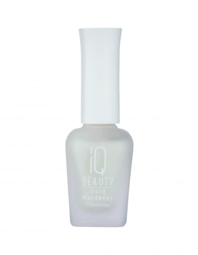IQ Beauty Укрепитель для ослабленных и ломких ногтей с коллоидным золотом Gold Hardener (White) 12,5 мл.