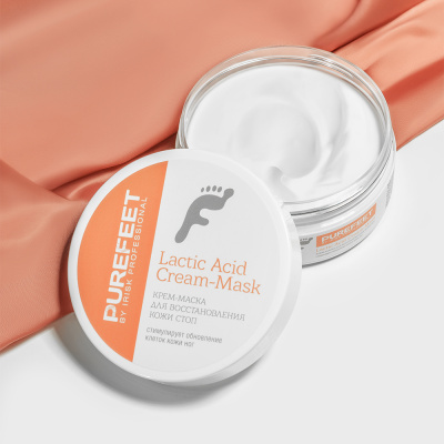 IRISK Крем-маска для восстановления кожи стоп PureFeet Lactic Acid Cream-Mask 001 200 мл.