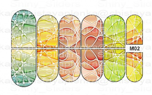 Слайдер дизайн Shiny Sliders с голографическим эффектом M02