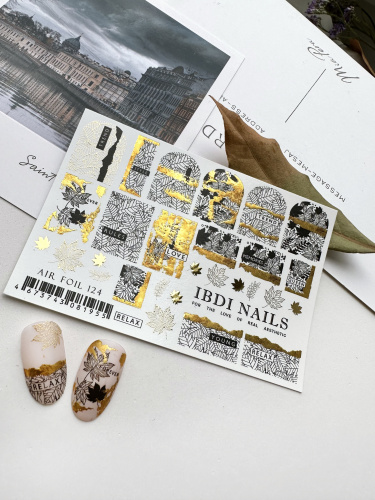 IBDI NAILS Слайдер дизайн AIR FOIL 124