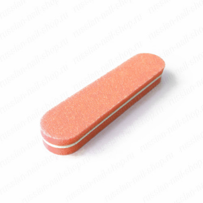 Баф для ногтей средний закругленный BAFL-20OR оранжевый 20 шт./уп.