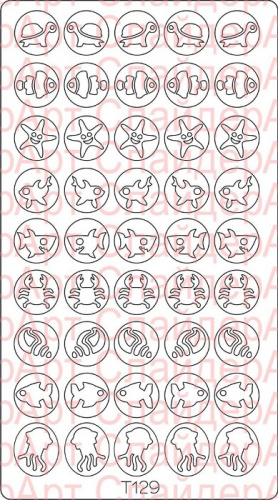 Трафарет Deep-дизайн T129