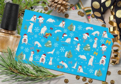 MALGRAT Nails Слайдер-дизайн ЦВЕТНЫЕ СЛАЙДЕРЫ НА ЛЮБОЙ ФОН Мышки 2020 UM111