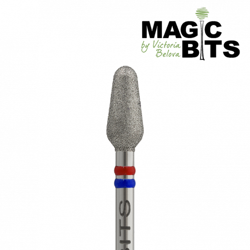 Magic Bits Алмазная фреза Бутон 4,0 мм. Средне-мягкая