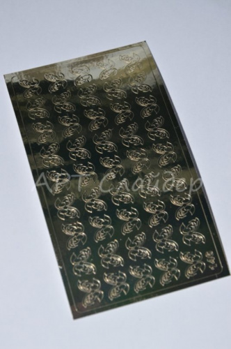 Металлизированные наклейки для ногтей 146 цвет золото