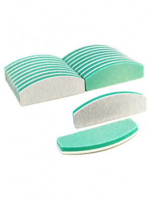 Пилка-баф лодка 8,5см х 3см х 0,7см зеленая PBB-06