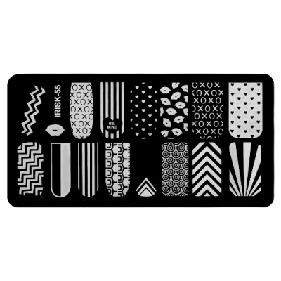 IRISK Трафарет для стемпинга металлический 6x12 см. П557-11 (055)