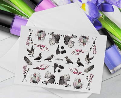 MALGRAT Nails 3D Слайдер-дизайн ОБЪЕМНЫЕ 3D СЛАЙДЕРЫ 3D Весна 3DSP118