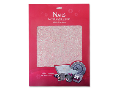 Стразы FANCY на клейкой основе (Y1BG21B) 30 см. х 30 см.