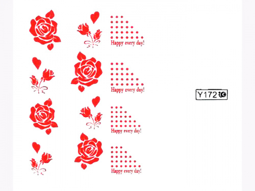 Nails Переводные картинки Y1BHY172