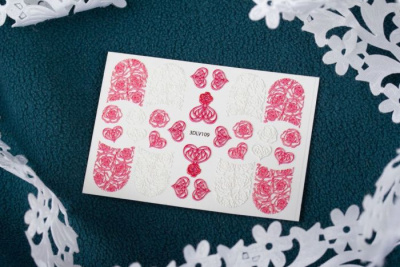 MALGRAT Nails 3D Слайдер-дизайн ОБЪЕМНЫЕ 3D СЛАЙДЕРЫ 3D Love 3DLV109