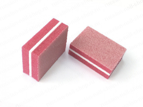 Баф мини-шлифовка для ногтей красная BAFL-60R