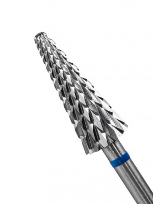 MANITA Professional Фреза твердосплавная MP400658 Конус (Ёлка) синяя d 6,0 мм ФКДЕ 60-С L15