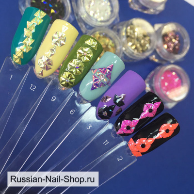 Чешуя дракона 02 (3D треугольники) голография 23196