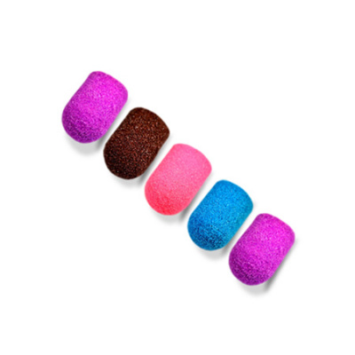 Колпачки песочные под насадку 10 мм. 120 грит (5 шт.) MIX цветные Patrisa Nail JB39