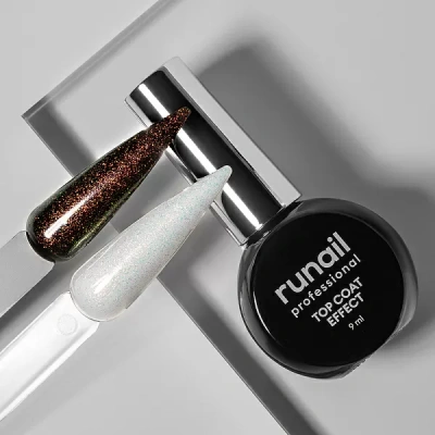 Runail Топ глянцевый Top Сoat EFFECT OPAL AURORA 9 мл. №9910