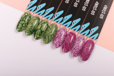 Go Stamp Пластина для стемпинга 075 Leaves