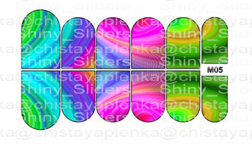 Слайдер дизайн Shiny Sliders с голографическим эффектом M05