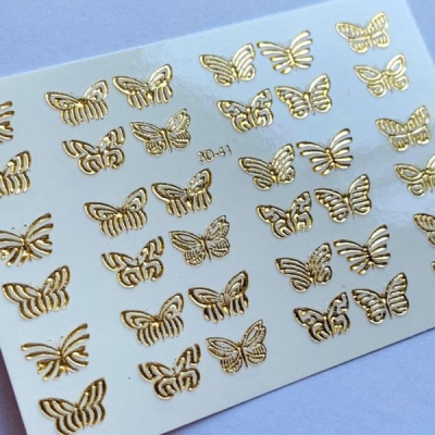 3D Хрустальный слайдер-дизайн 3D41 Gold Crystal