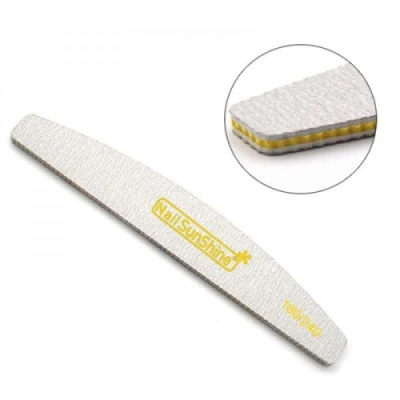 Пилка Nail SunShine полумесяц 180/240 на пластиковой основе 00-00002440 Пилка Nail SunShine полумесяц 180/240 на пластиковой основе 00-00002440