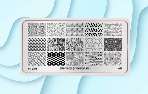 Go Stamp Пластина для стемпинга 079 Structure