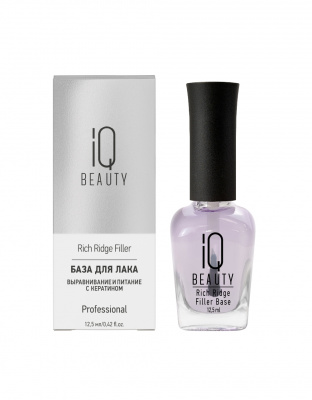 IQ Beauty База для лака Выравнивание и питание с кератином Rich Ridge Filler Base 12,5 мл. IQ Beauty База для лака Выравнивание и питание с кератином Rich Ridge Filler Base 12,5 мл.