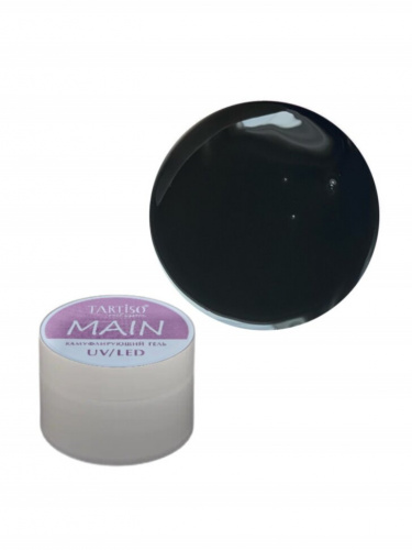 TARTISO UV Гель MAIN GEL №21 BLACK NIGHT камуфлирующий 50 г.