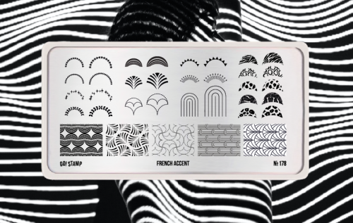 Go Stamp Пластина для стемпинга 178 French Accent