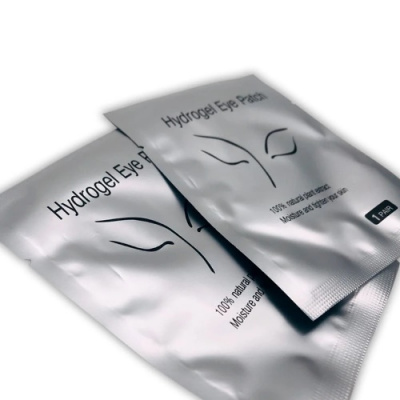 Патчи в серебряной упаковке под глаза для наращивания и окрашивания ресниц классические 9169