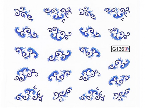 Nails Переводные картинки Y1BHG136