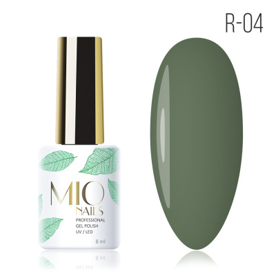 MIO Nails Гель-лак Основная палитра R-02 Зеленый чай 8 мл.