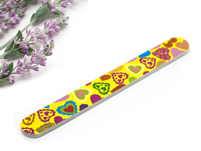 Пилка Nails (Y3AB10С) Сердечки на желтом Пилка Nails (Y3AB10С) Сердечки на желтом