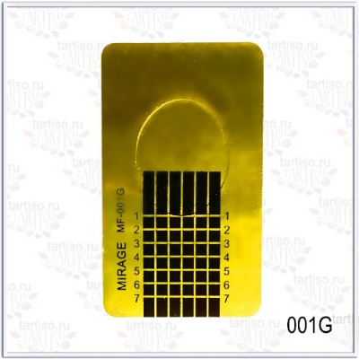 Формы для ногтей в рулоне узкие золото Mirage 500 шт. MF-001G