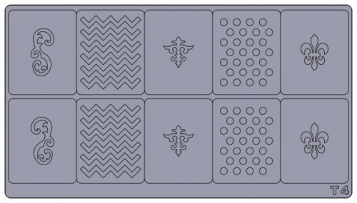 Трафареты для аэрографии на ногтях T4