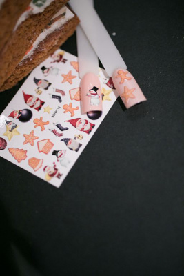 MALGRAT Nails 3D Слайдер-дизайн ОБЪЕМНЫЕ 3D СЛАЙДЕРЫ 3D Новый год 3DNY112