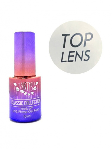TARTISO TOP LENS топ без липкого слоя с эффектом мокрые ногти 10 мл.
