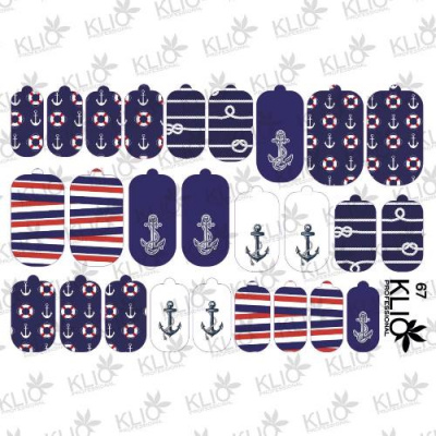 Klio Professional Термопленка DESIGN NAIL WRAPS 67