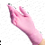 BENOVY перчатки нитриловые текстурированные на пальцах размер S Розовые 100 шт./уп.