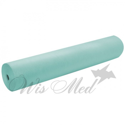 Простыня 70х200см., SMS, мятная, 100 шт. в рулоне