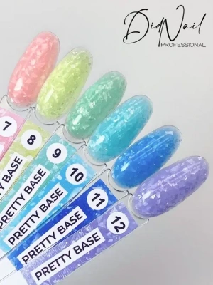 DidNail Professional Камуфлирующая база с блестками Pretty Base 11 10 мл. DidNail Professional Камуфлирующая база с блестками Pretty Base 11 10 мл.
