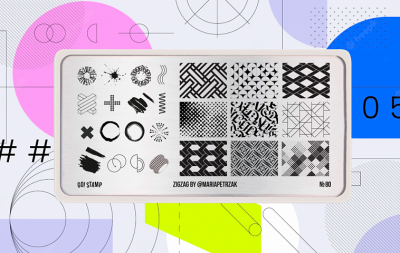 Go Stamp Пластина для стемпинга 080 Zigzag