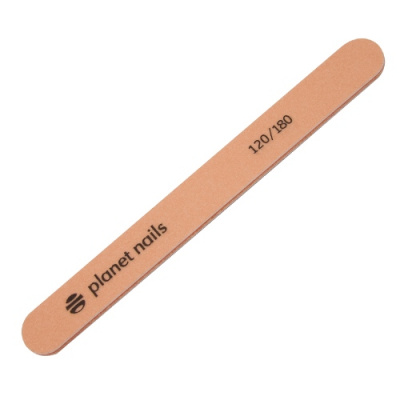 Пилка для ногтей Planet Nails стандартная персиковая Mylar 120/180 20224 Пилка для ногтей Planet Nails стандартная персиковая Mylar 120/180 20224