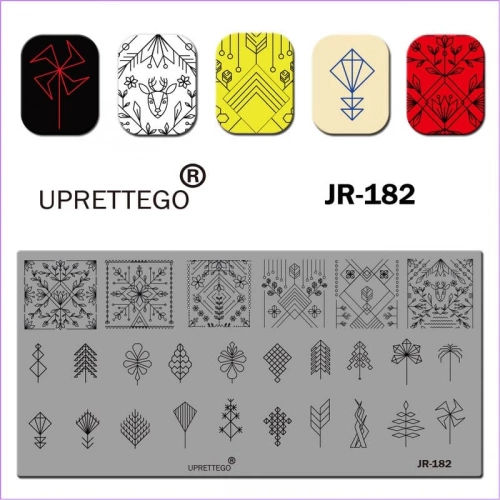 Uprettego Пластина для стемпинга JR-182