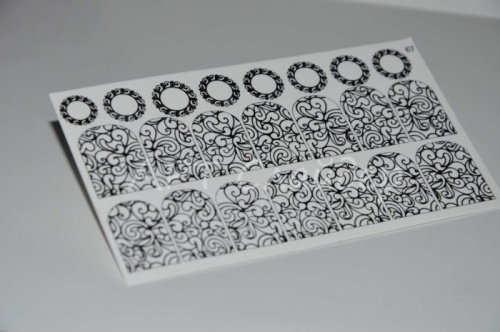 Слайдер дизайн фольгированный 67 черный