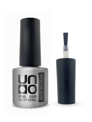 UNO Верхнее покрытие для гель-лака Reflection Top серебро 8 г.