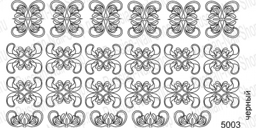 Нейлкруст - трафарет-слайдер 5003 черный